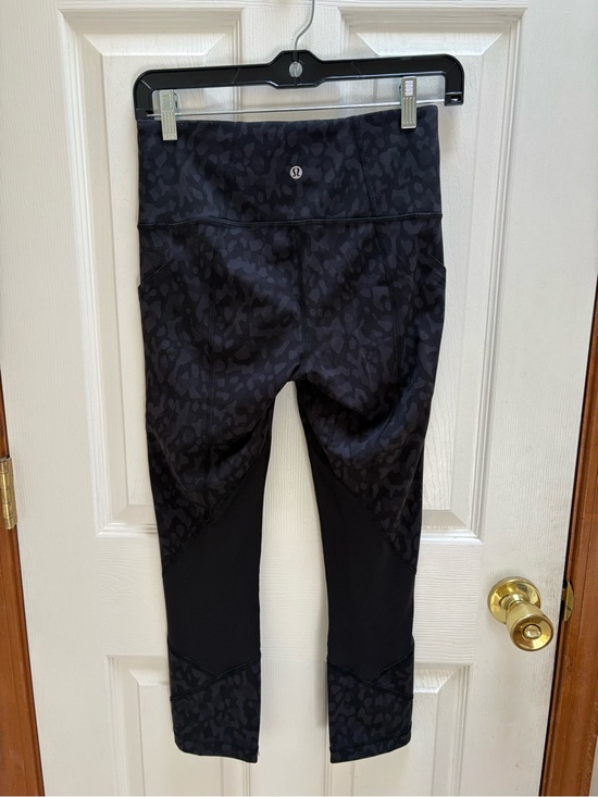 lululemon athletica Pants - lululemon athletica Black Cheetah Print Capris